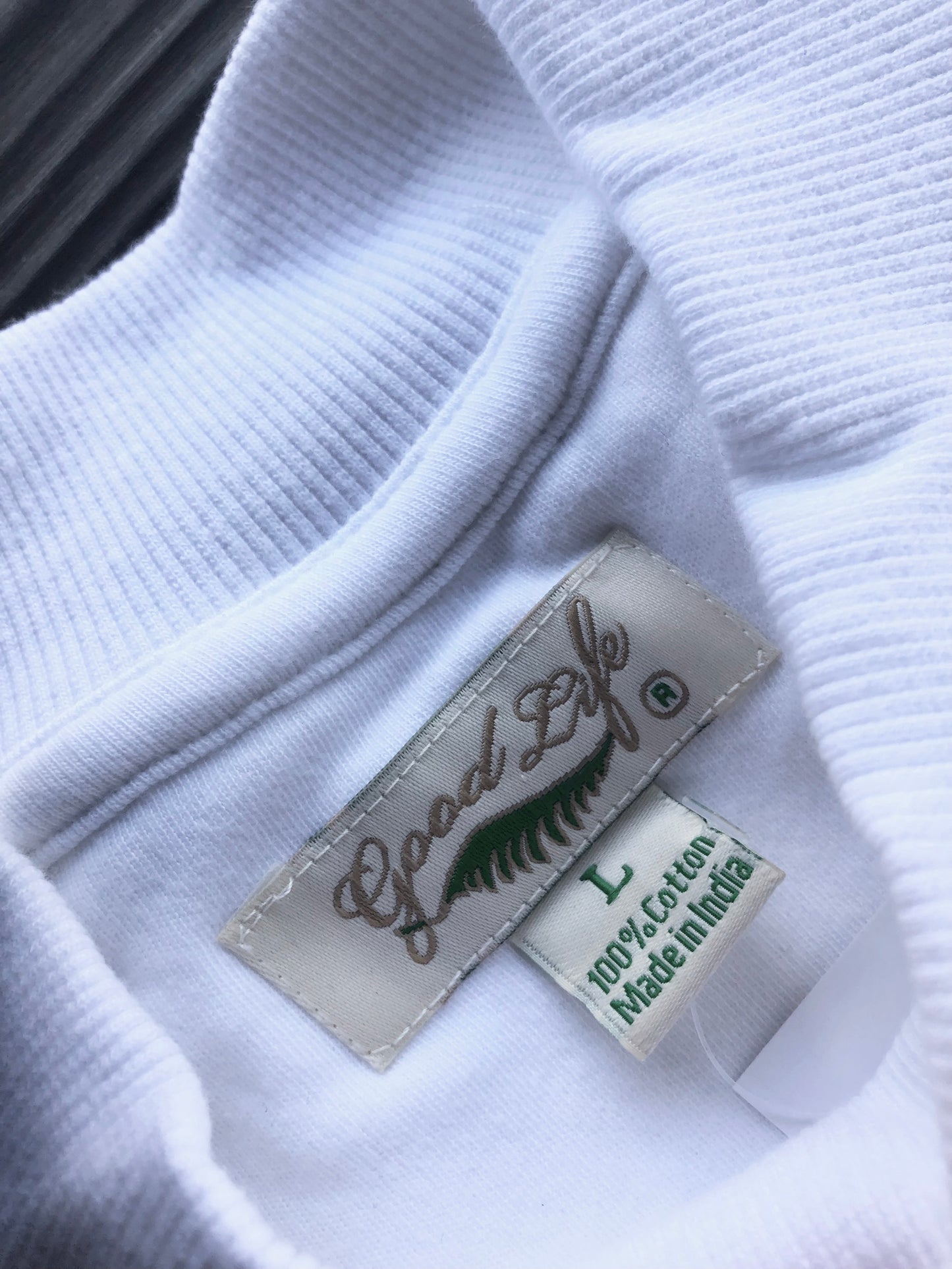 Mens Heavy Knit 100% Cotton Mock Turtleneck Short Sleeve