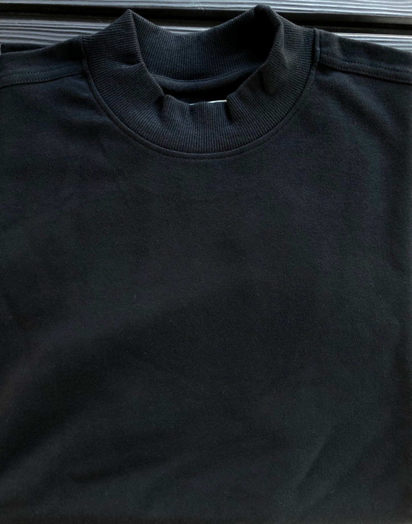 Mens Heavy Knit 100% Cotton Mock Turtleneck Short Sleeve Wholesale bulk tees hoodies shirts clothing men women tshirts wholesale