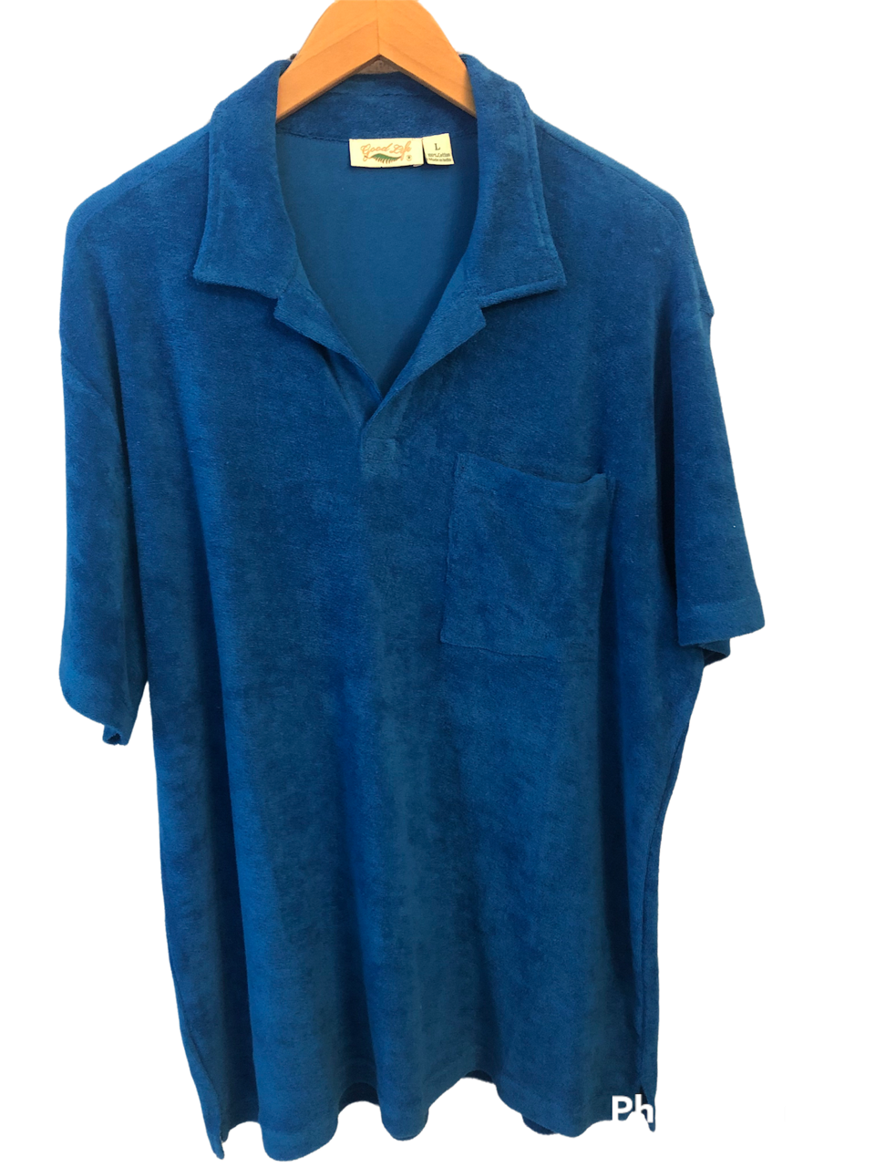 Men's Vintage Style Terry Cloth Cotton Polo Shirts