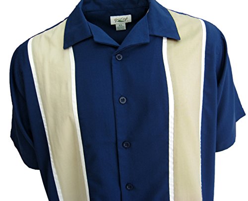 Men's Retro Bowling Style Button Down Camp Shirts